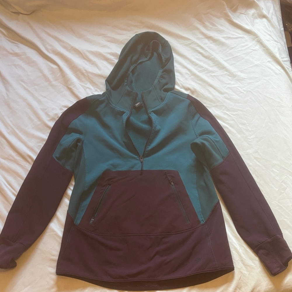 Mountain Hardwear Teal and Deep Green Women's Hoodie